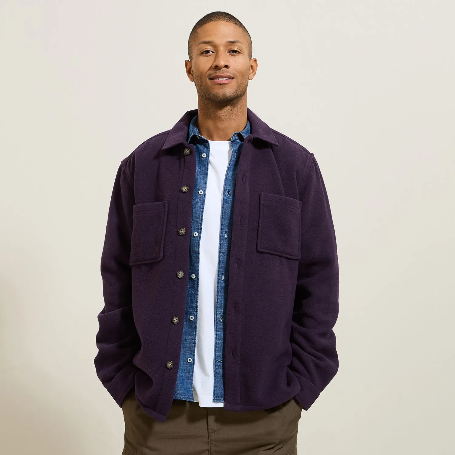 Jules Surchemise en coton col chemise- Surchemise|Chemise