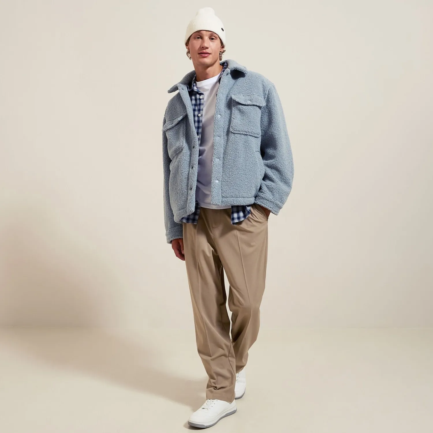 Jules Surchemise en sherpa- Surchemise|Manteau & Blouson