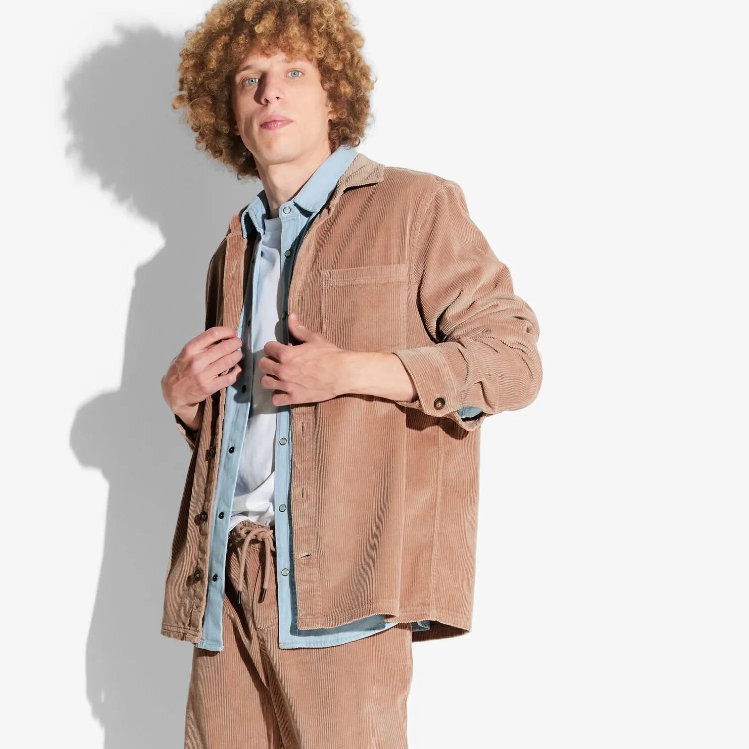 Jules Surchemise en velours col chemise- Surchemise|Chemise