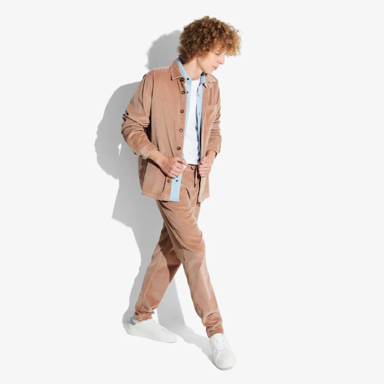 Jules Surchemise en velours col chemise- Surchemise|Chemise