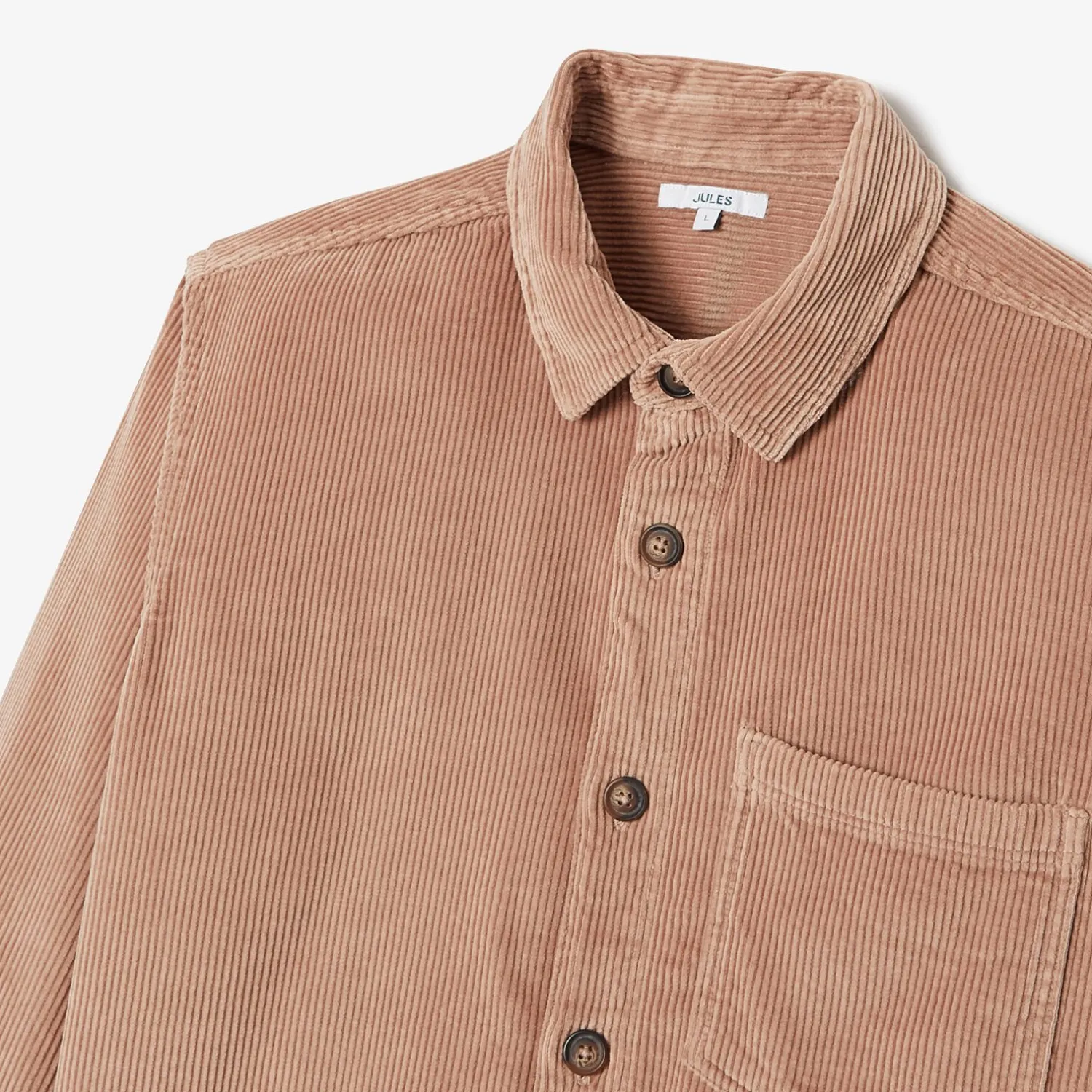 Jules Surchemise en velours col chemise- Surchemise|Chemise