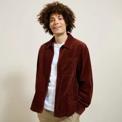 Jules Surchemise zippée en velours côtelé- Surchemise|Manteau & Blouson