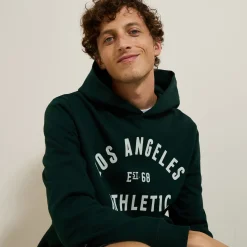 Jules Sweat à capuche imprimé devant avec flocage- Sweat