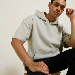 Jules Sweat à capuche manches courtes uni- Sweat