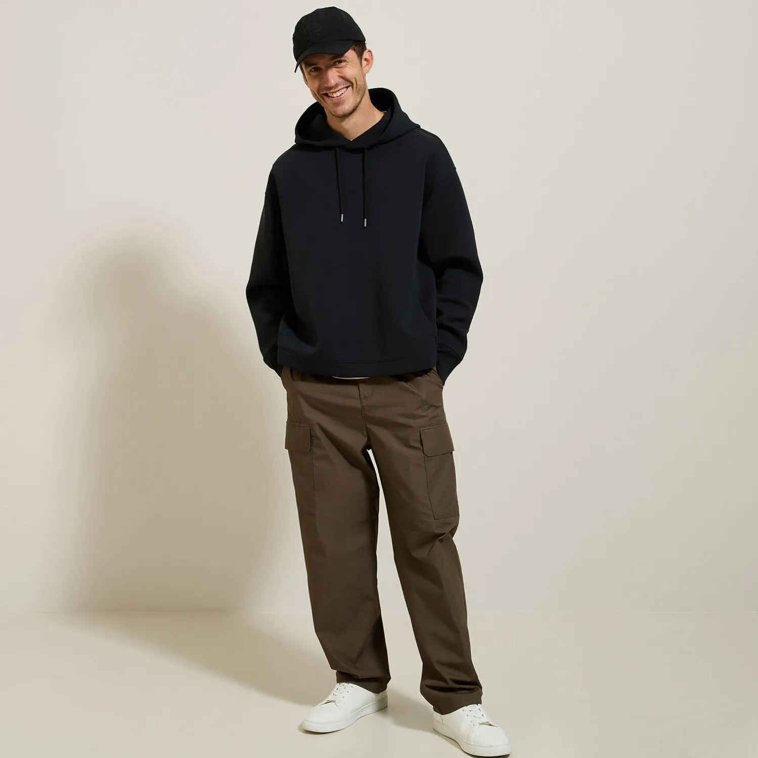 Jules Sweat à capuche oversize bas droit- Sweat