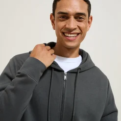 Jules Sweat à capuche zippé uni- Sweat