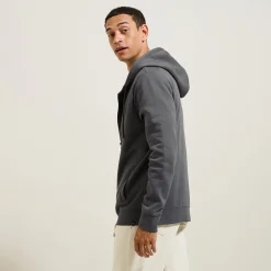 Jules Sweat à capuche zippé uni- Sweat