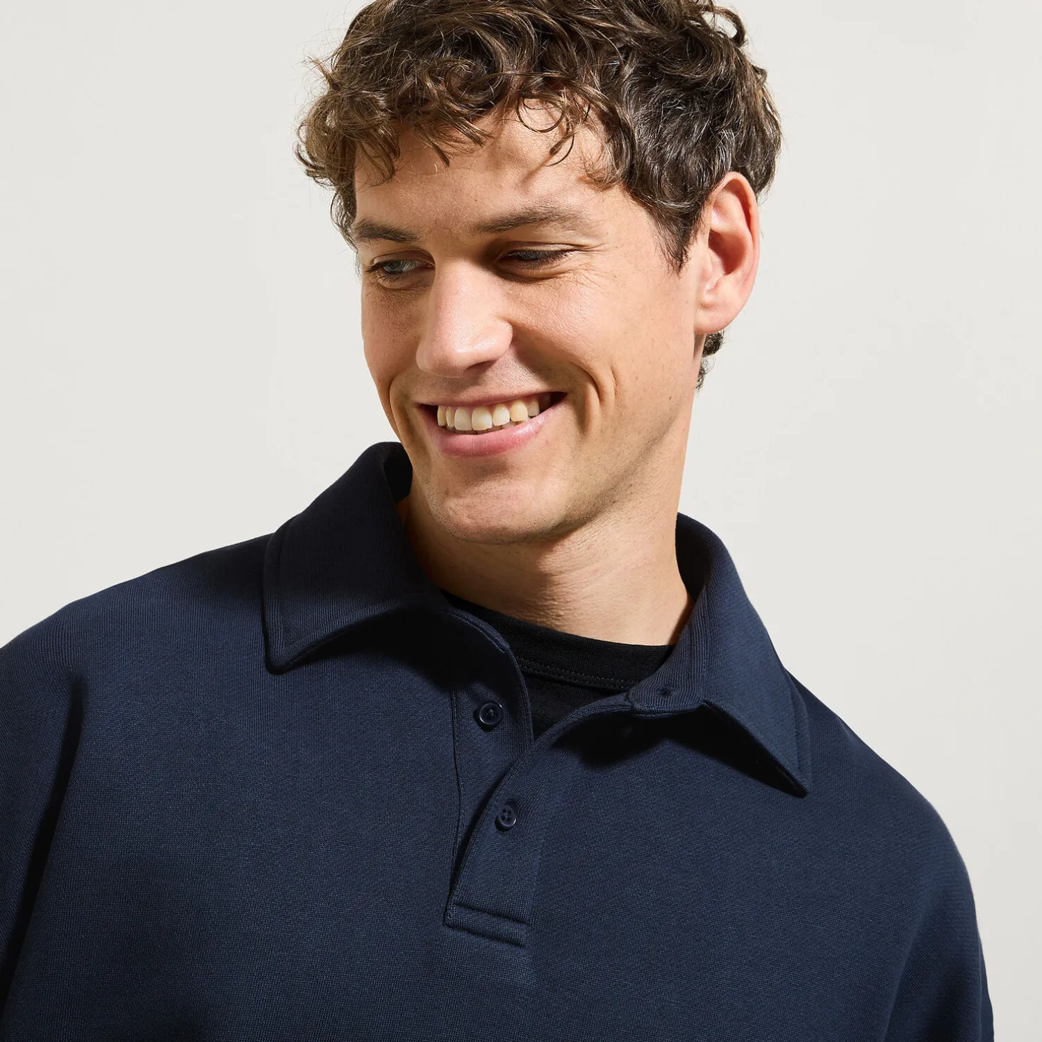 Jules Sweat col polo relax uni- Polo|Sweat