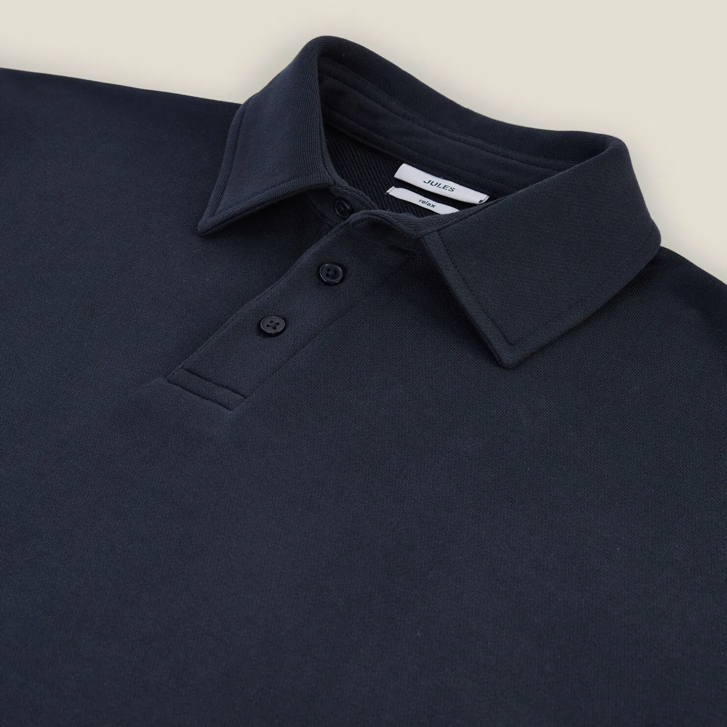 Jules Sweat col polo relax uni- Polo|Sweat