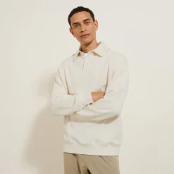 Jules Sweat col polo relax uni- Polo|Sweat