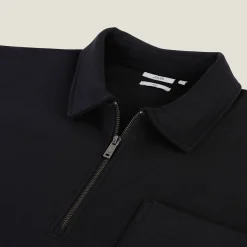 Jules Sweat col polo zippé relax bas droit- Smart Casual|Sweat