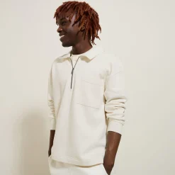 Jules Sweat col polo zippé relax bas droit- Smart Casual|Polo