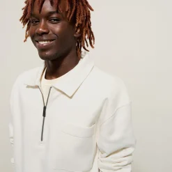 Jules Sweat col polo zippé relax bas droit- Smart Casual|Polo