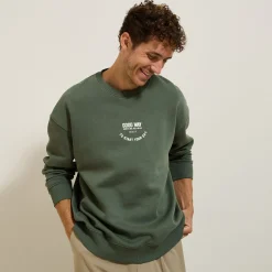 Jules Sweat col rond imprimé devant dos- Sweat