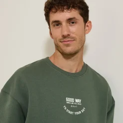 Jules Sweat col rond imprimé devant dos- Sweat