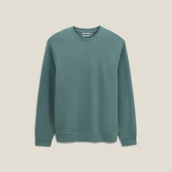 Jules Sweat col rond matière gaufrée- Sweat