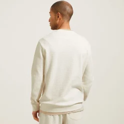 Jules Sweat col rond matière gaufrée- Sweat
