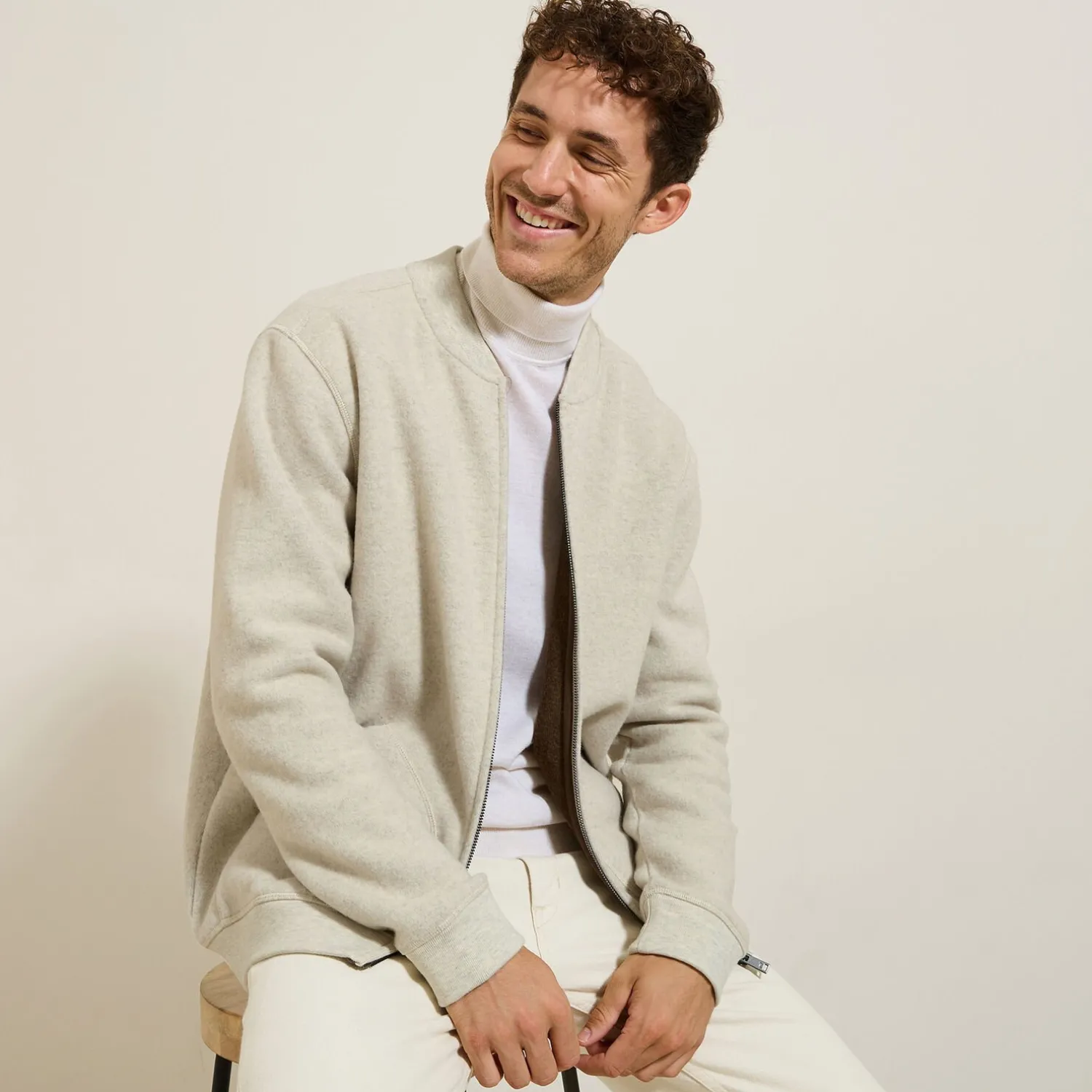 Jules Sweat en maille zippé- Smart Casual|Sweat