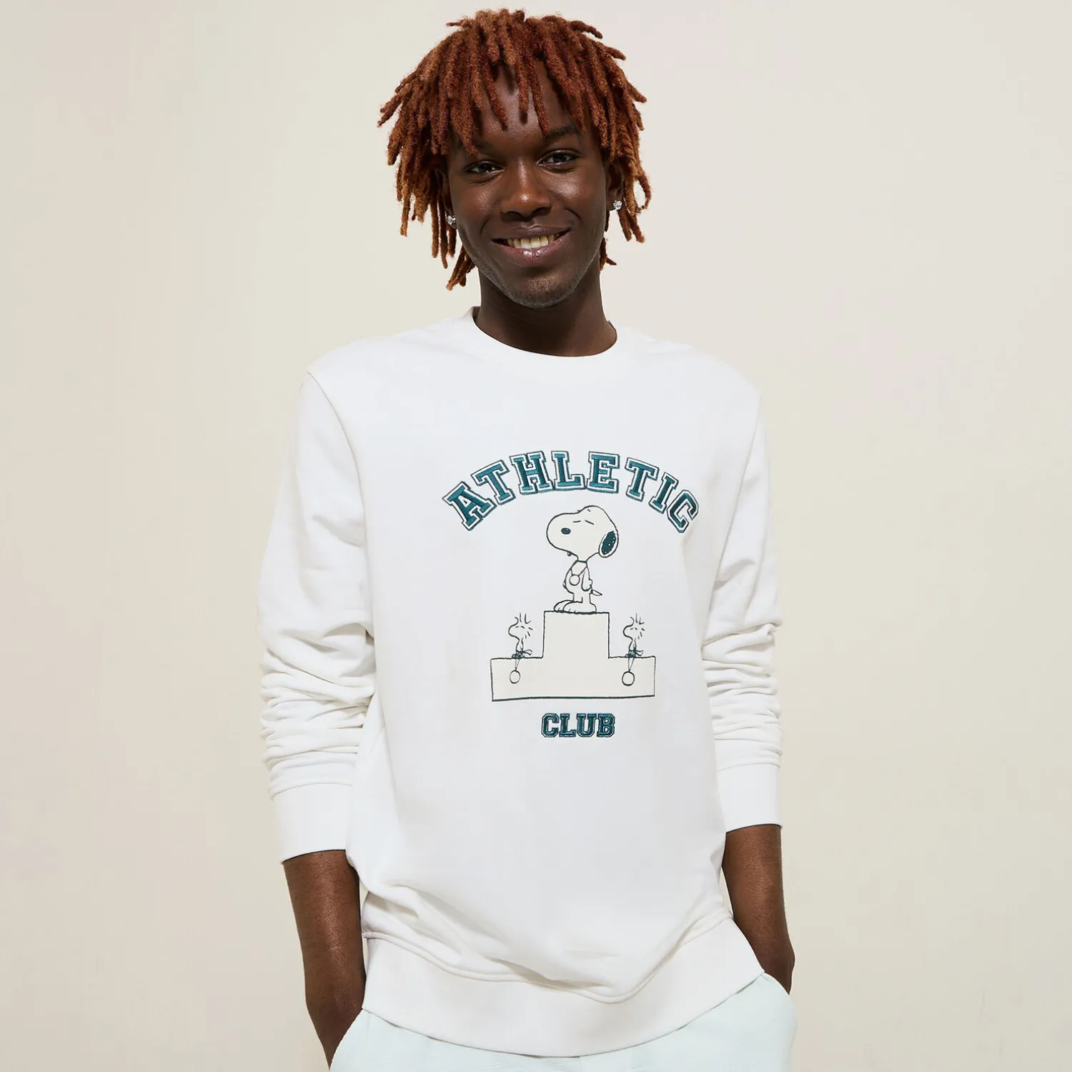 Jules Sweat imprimé Athletic Club licence Peanuts- Sweat