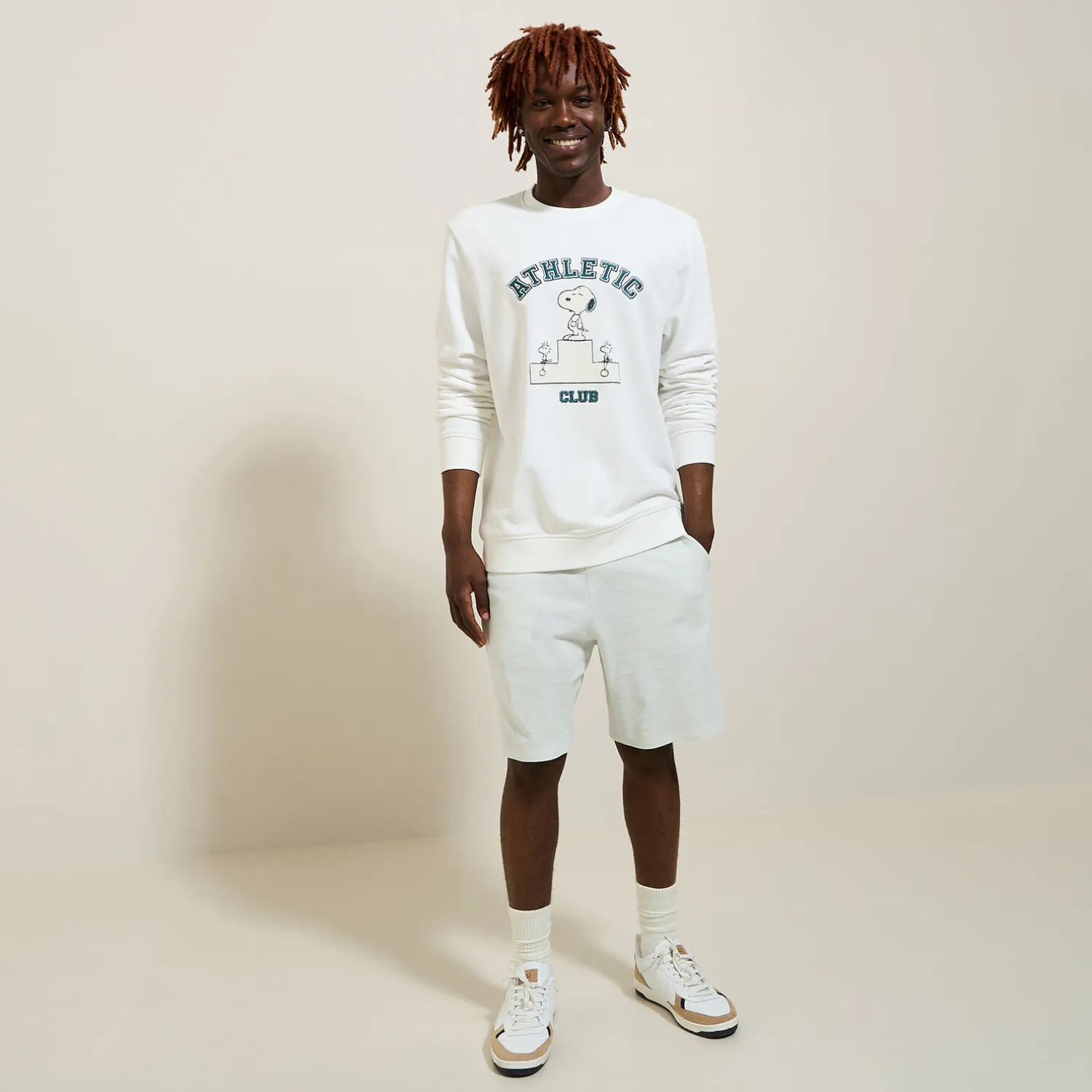 Jules Sweat imprimé Athletic Club licence Peanuts- Sweat