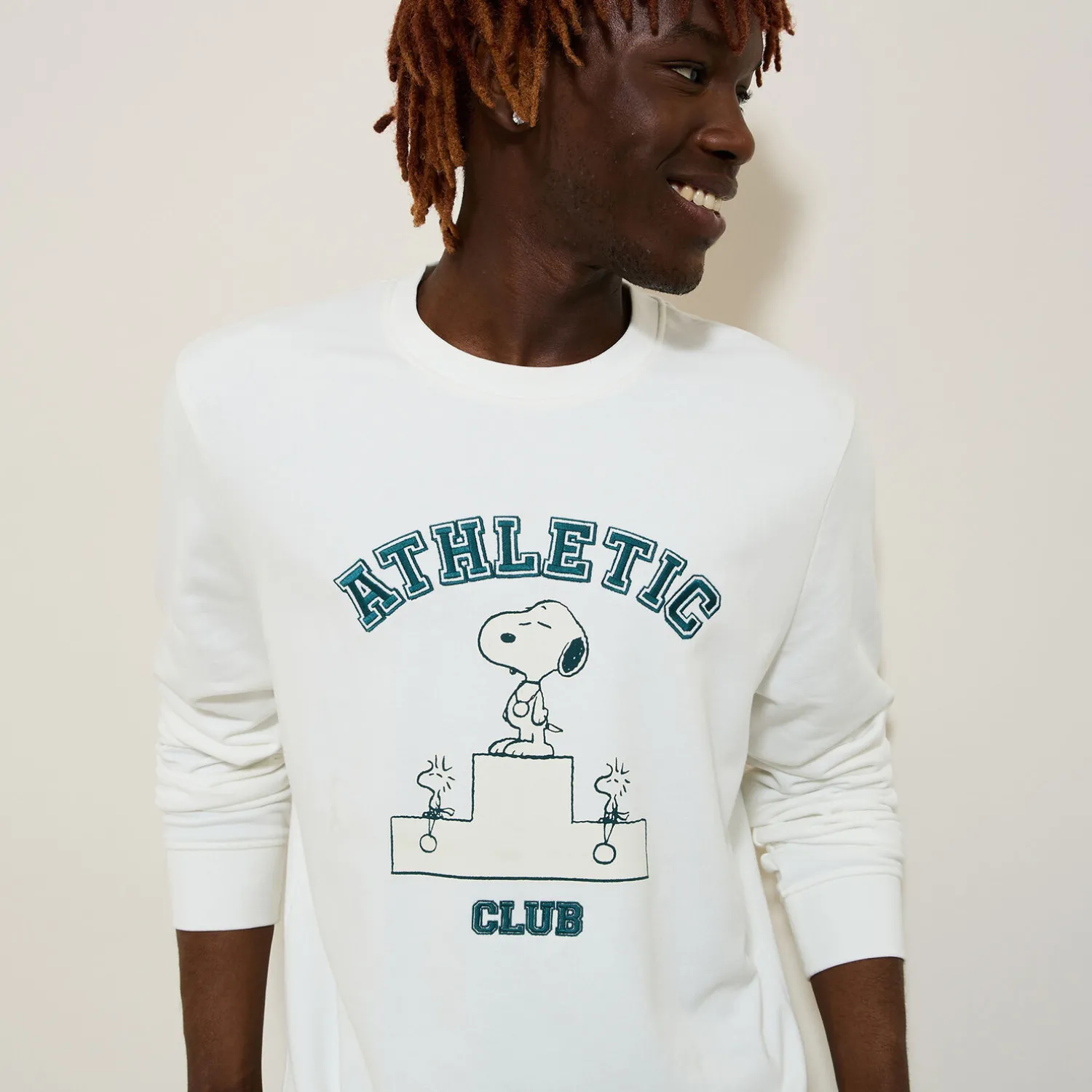 Jules Sweat imprimé Athletic Club licence Peanuts- Sweat