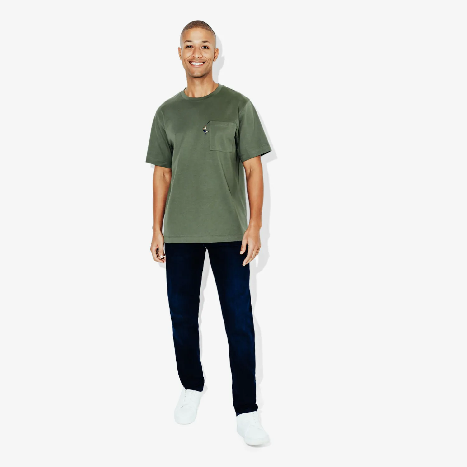Jules Tee shirt brodé col rond- T-shirt
