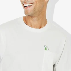 Jules Tee shirt brodé col rond- T-shirt