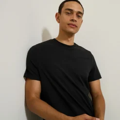 Jules Tee shirt col rond basique en coton- T-shirt