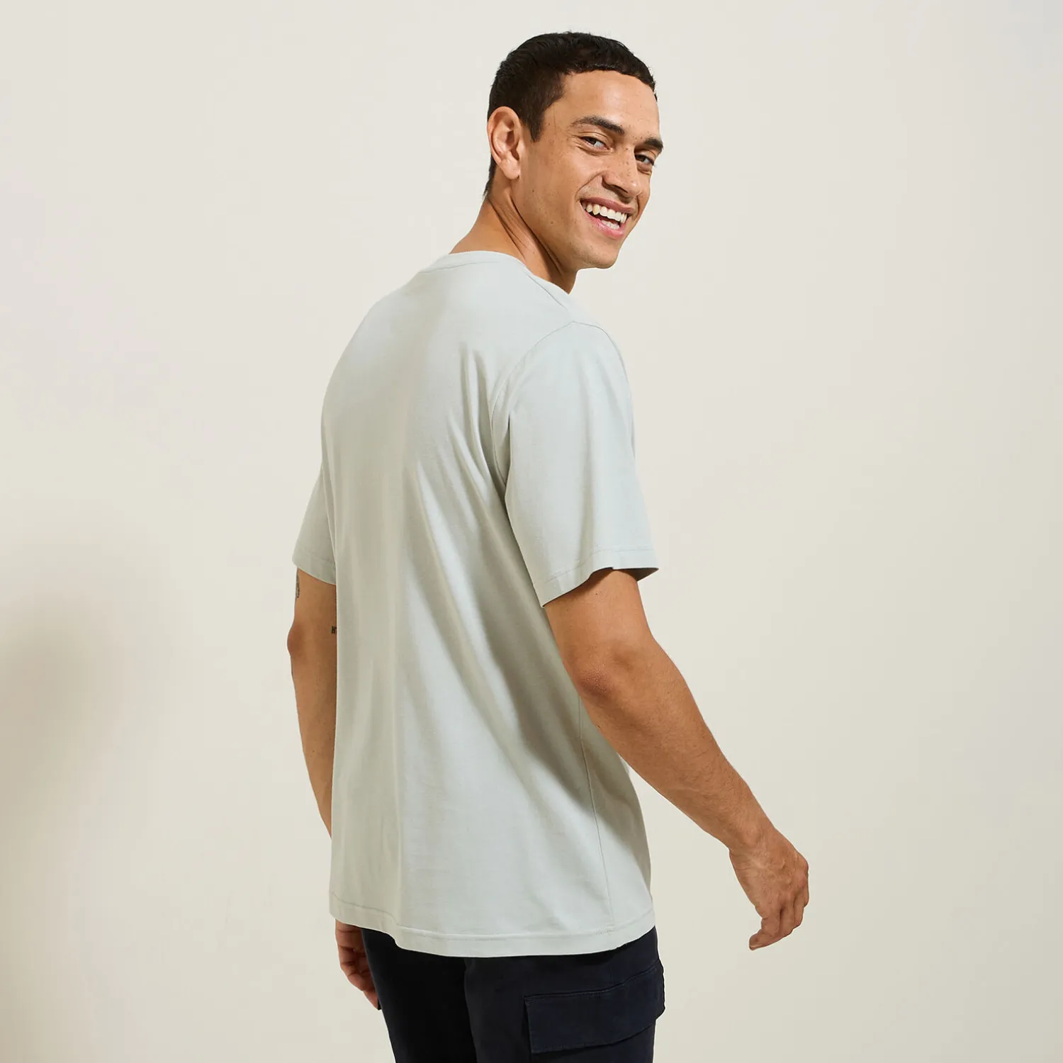 Jules Tee shirt col rond imprimé en coton- T-shirt