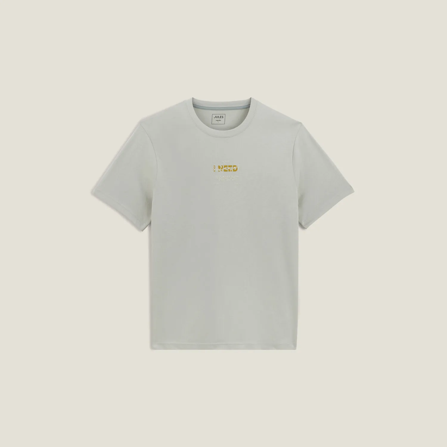 Jules Tee shirt col rond imprimé en coton- T-shirt