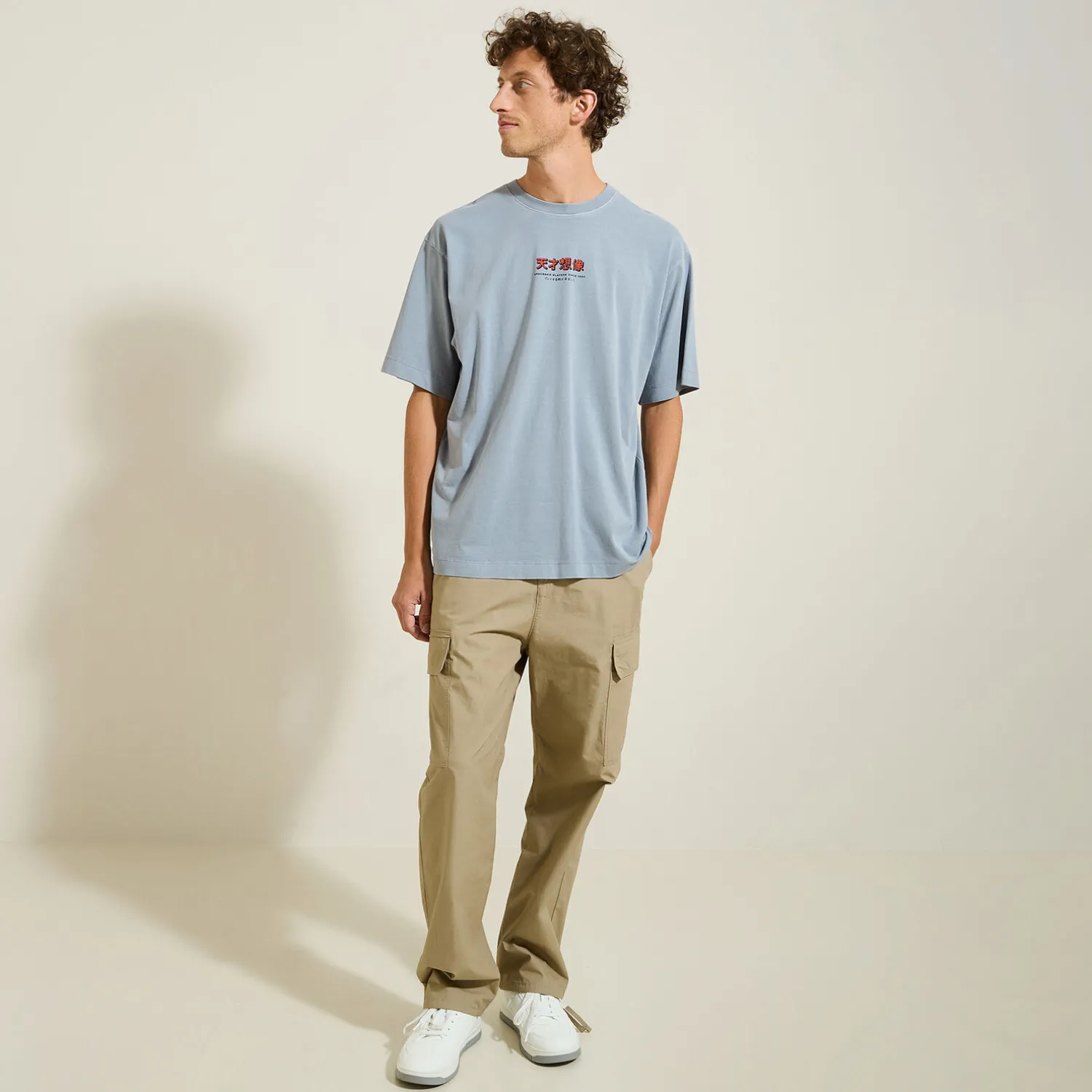 Jules Tee shirt col rond imprimé- T-shirt