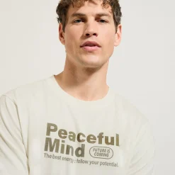 Jules Tee shirt col rond imprimé en coton- T-shirt