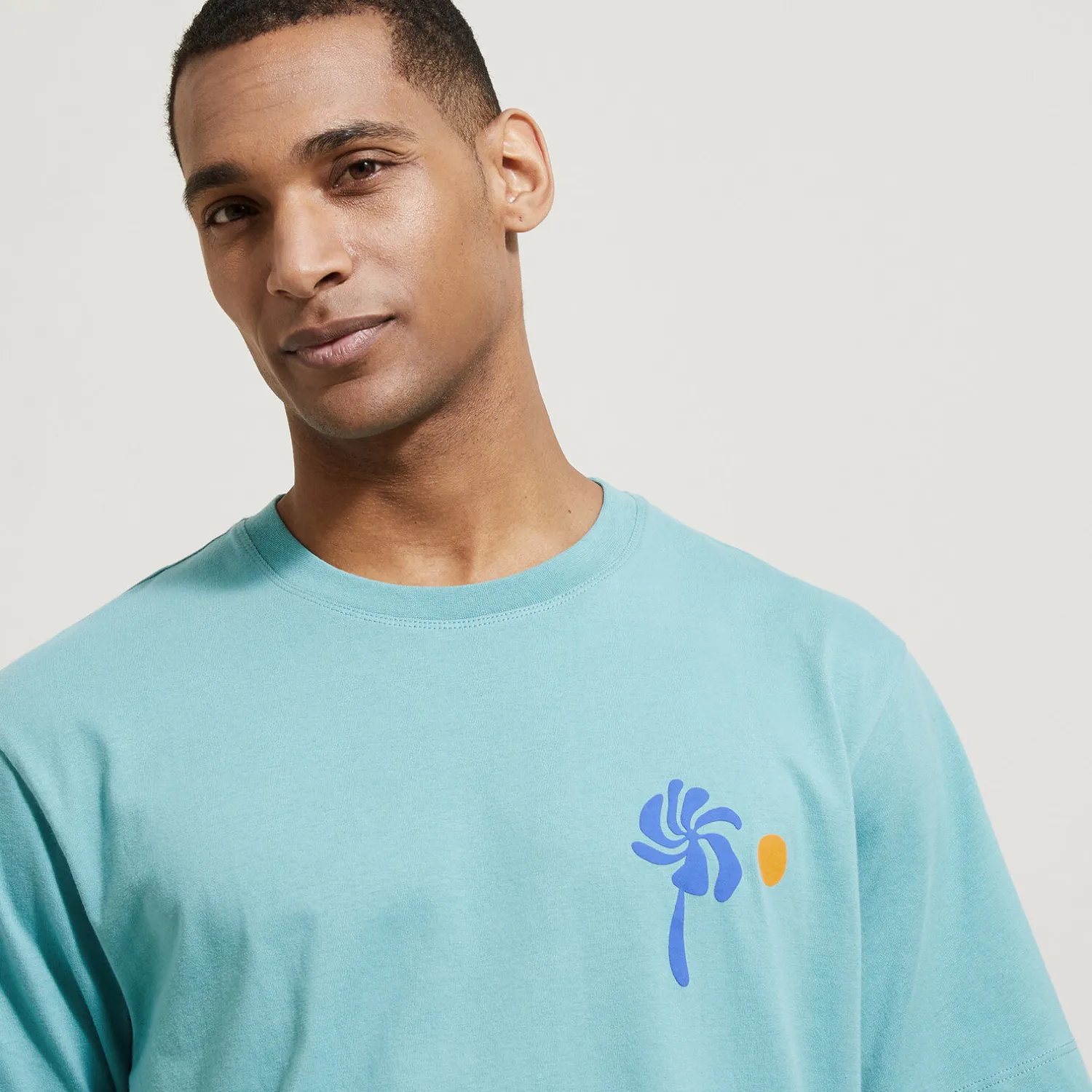 Jules Tee shirt col rond imprimé- T-shirt