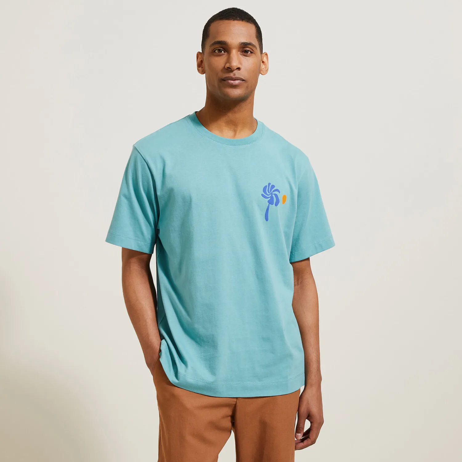 Jules Tee shirt col rond imprimé- T-shirt