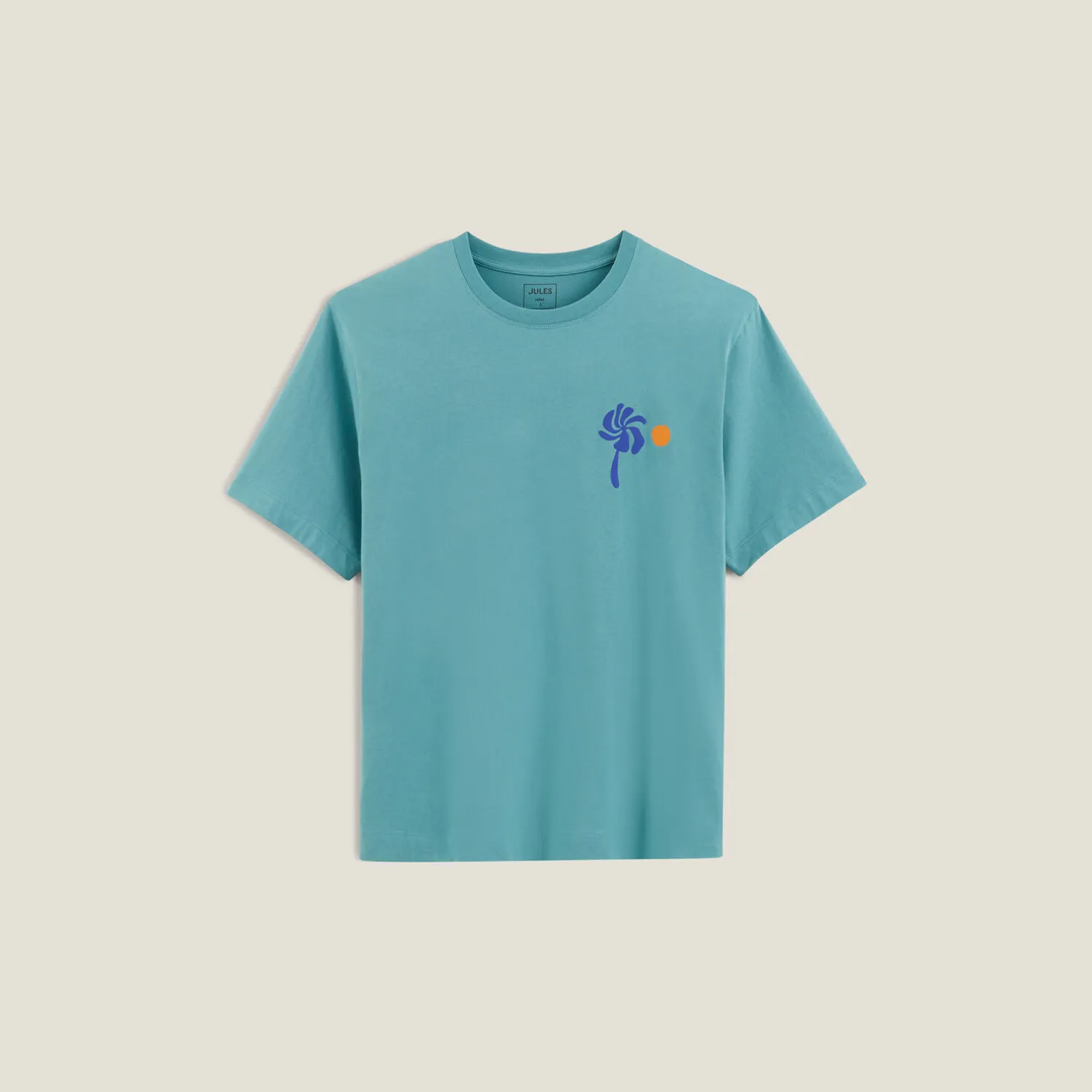 Jules Tee shirt col rond imprimé- T-shirt