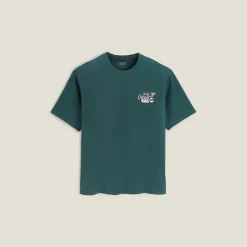 Jules Tee shirt col rond imprimé en coton- T-shirt