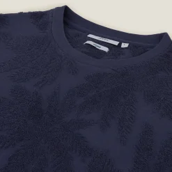 Jules Tee shirt col rond imprimé matière éponge- T-shirt