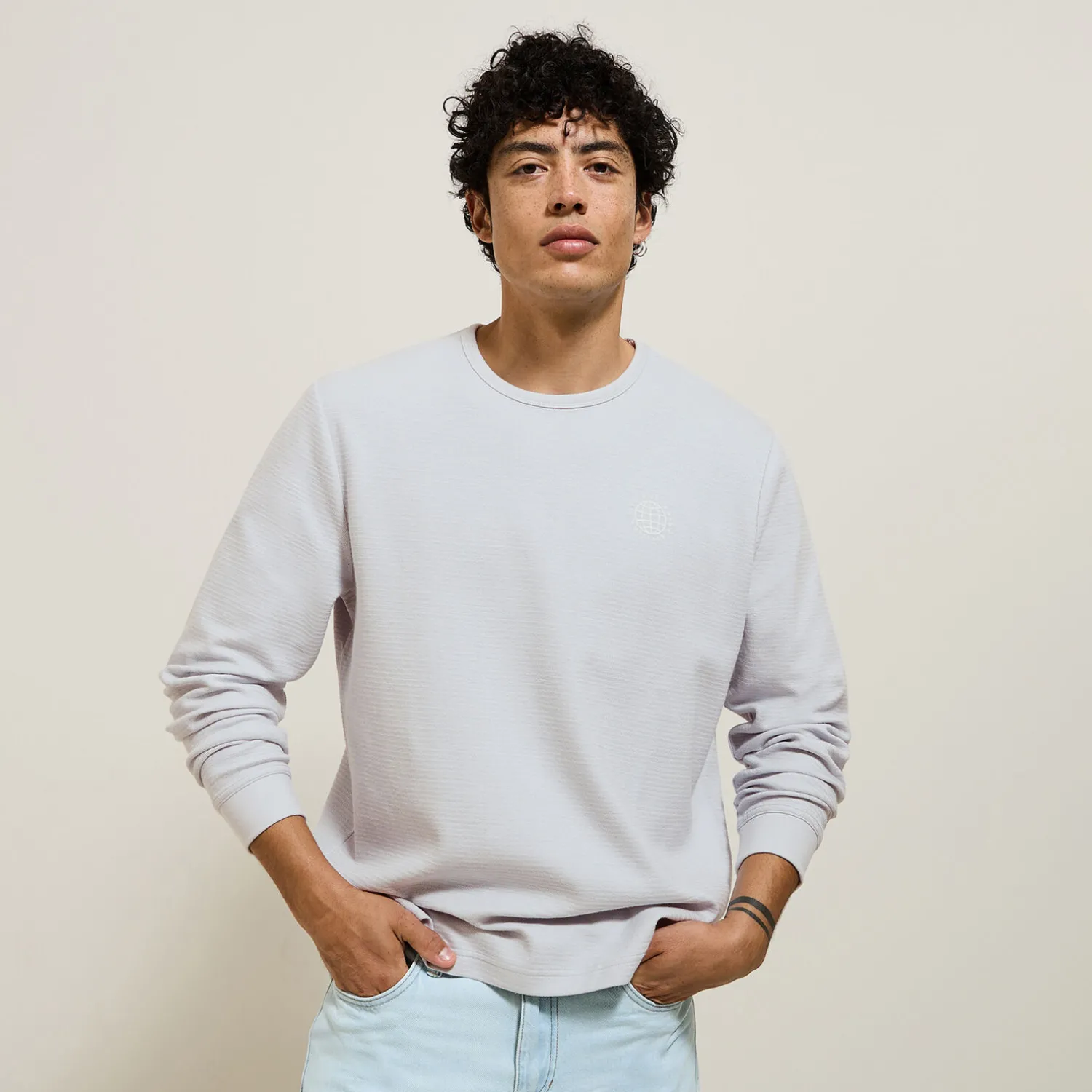 Jules Tee shirt col rond imprimé devant- T-shirt