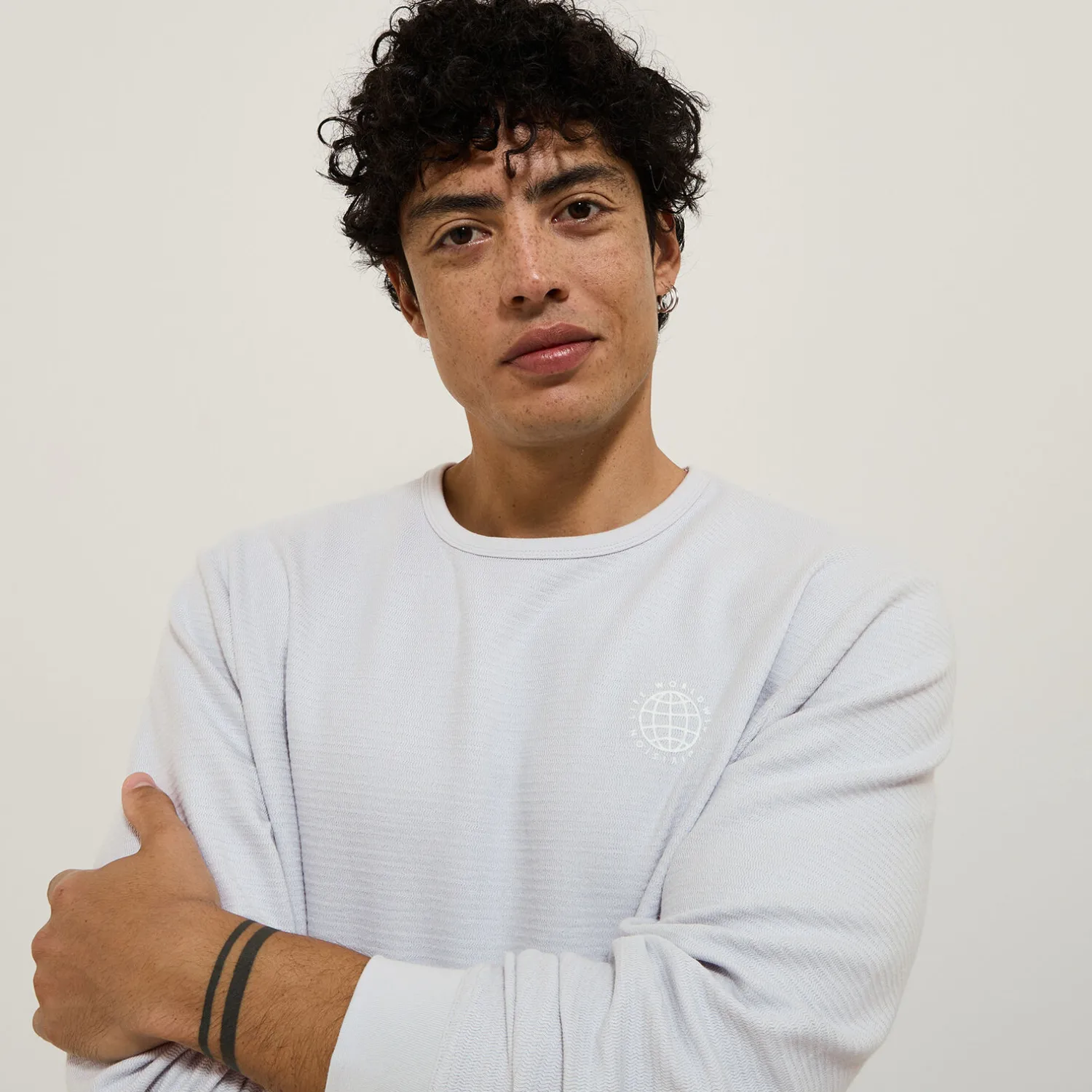 Jules Tee shirt col rond imprimé devant- T-shirt