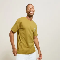 Jules Tee shirt col rond imprimé en coton- T-shirt