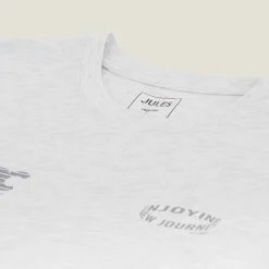 Jules Tee shirt col rond imprimé en coton- T-shirt