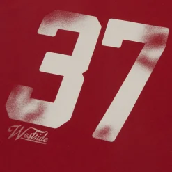 Jules Tee shirt col rond imprimé colletage contrasté- T-shirt