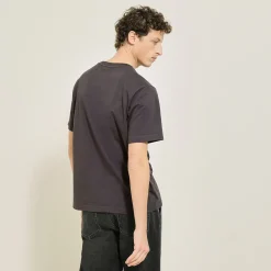 Jules Tee shirt col rond imprimé placé devant- T-shirt