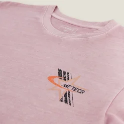 Jules Tee shirt col rond imprimé poitrine en coton- T-shirt