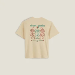 Jules Tee shirt col rond imprimé tigre en coton- T-shirt