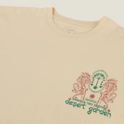 Jules Tee shirt col rond imprimé tigre en coton- T-shirt