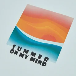 Jules Tee shirt col rond imprimé paysage- T-shirt