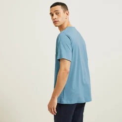 Jules Tee shirt col rond imprimé placé paysage- T-shirt