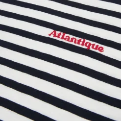 Jules Tee shirt col rond marinière brodé- T-shirt