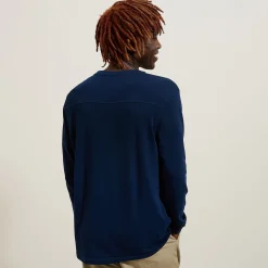 Jules Tee shirt col tunisien manches longues- T-shirt